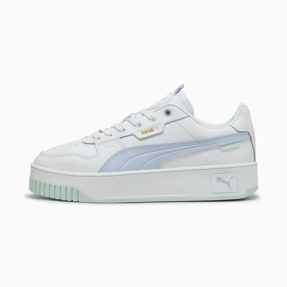 Изображение Puma Кеды Carina Street Lux Sneakers Women #1: PUMA White-Cool Weather-PUMA Gold