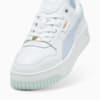 Изображение Puma Кеды Carina Street Lux Sneakers Women #6: PUMA White-Cool Weather-PUMA Gold