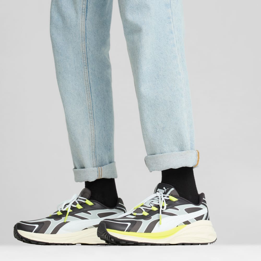 Зображення Puma Кросівки Hypnotic LS Abrupt Sneakers Unisex #2: Shadow Gray-PUMA White-Cool Light Gray-Lime Sheen