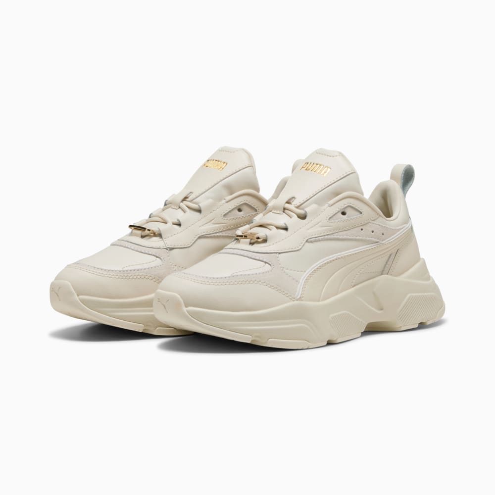 Изображение Puma Кроссовки Cassia Lux Sneakers Unisex #2: Alpine Snow-Frosted Ivory-PUMA Gold