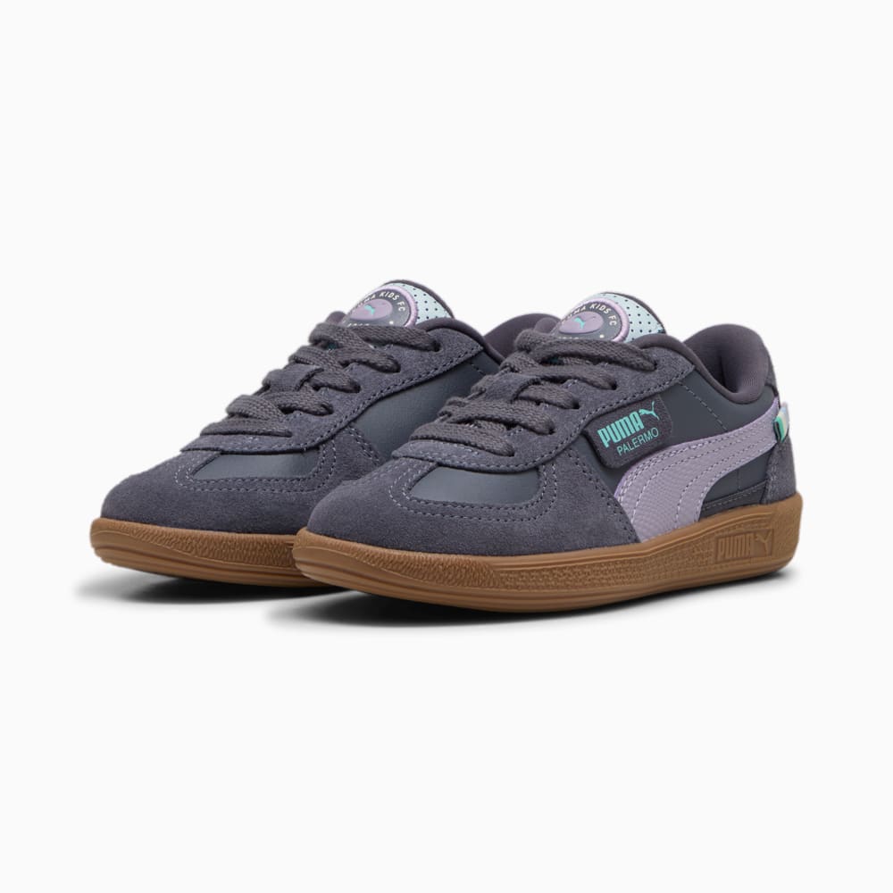 Изображение Puma Детские кеды Palermo PUMA FC Sneakers Kids #2: Galactic Gray-Pale Plum