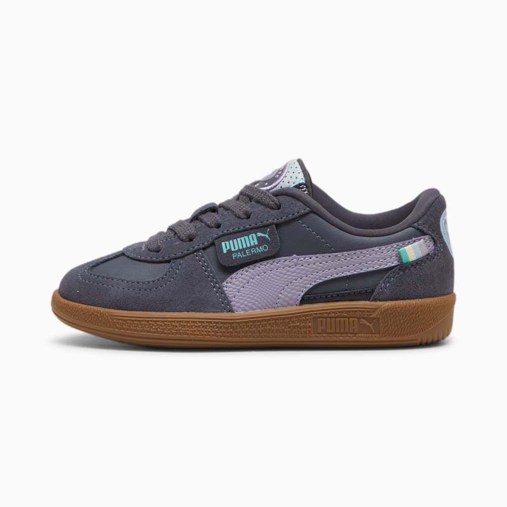 Изображение Puma Детские кеды Palermo PUMA FC Sneakers Kids #1: Galactic Gray-Pale Plum