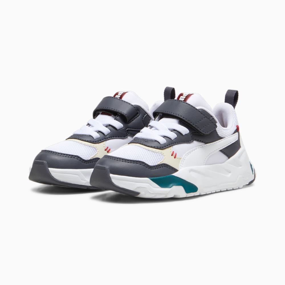Зображення Puma Дитячі кросівки Trinity Mid 90s Sneakers Kids #2: Galactic Gray-PUMA White-Alpine Snow-Intense Red