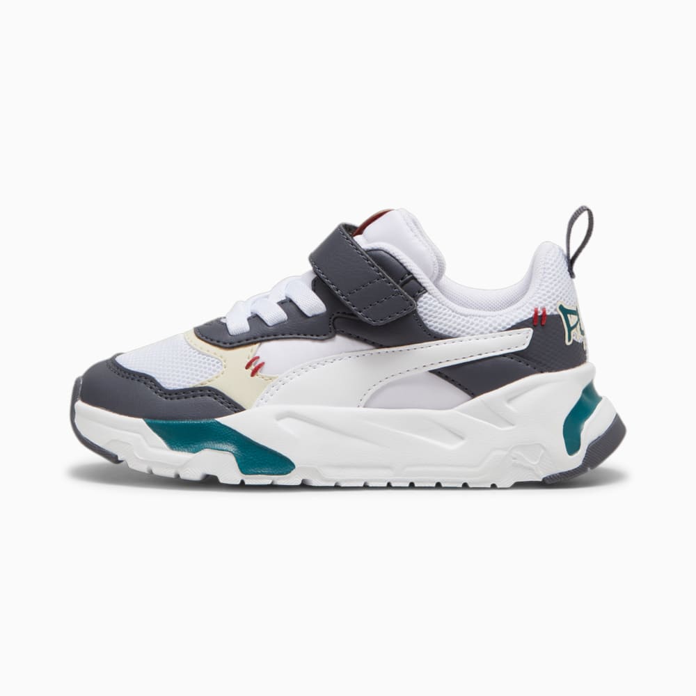 Зображення Puma Дитячі кросівки Trinity Mid 90s Sneakers Kids #1: Galactic Gray-PUMA White-Alpine Snow-Intense Red