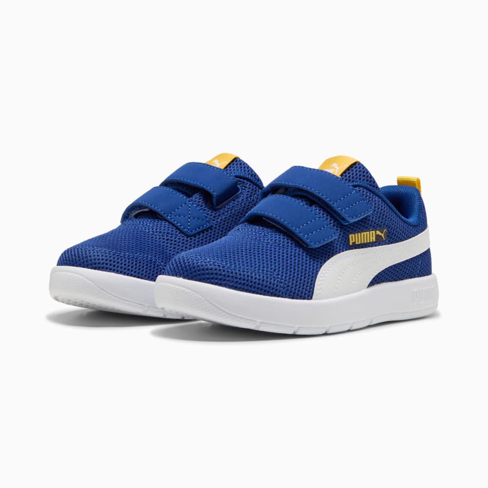 Зображення Puma Дитячі кеди Courtflex V3 Mesh Sneakers Kids #2: Clyde Royal-PUMA White-Sunny Yellow