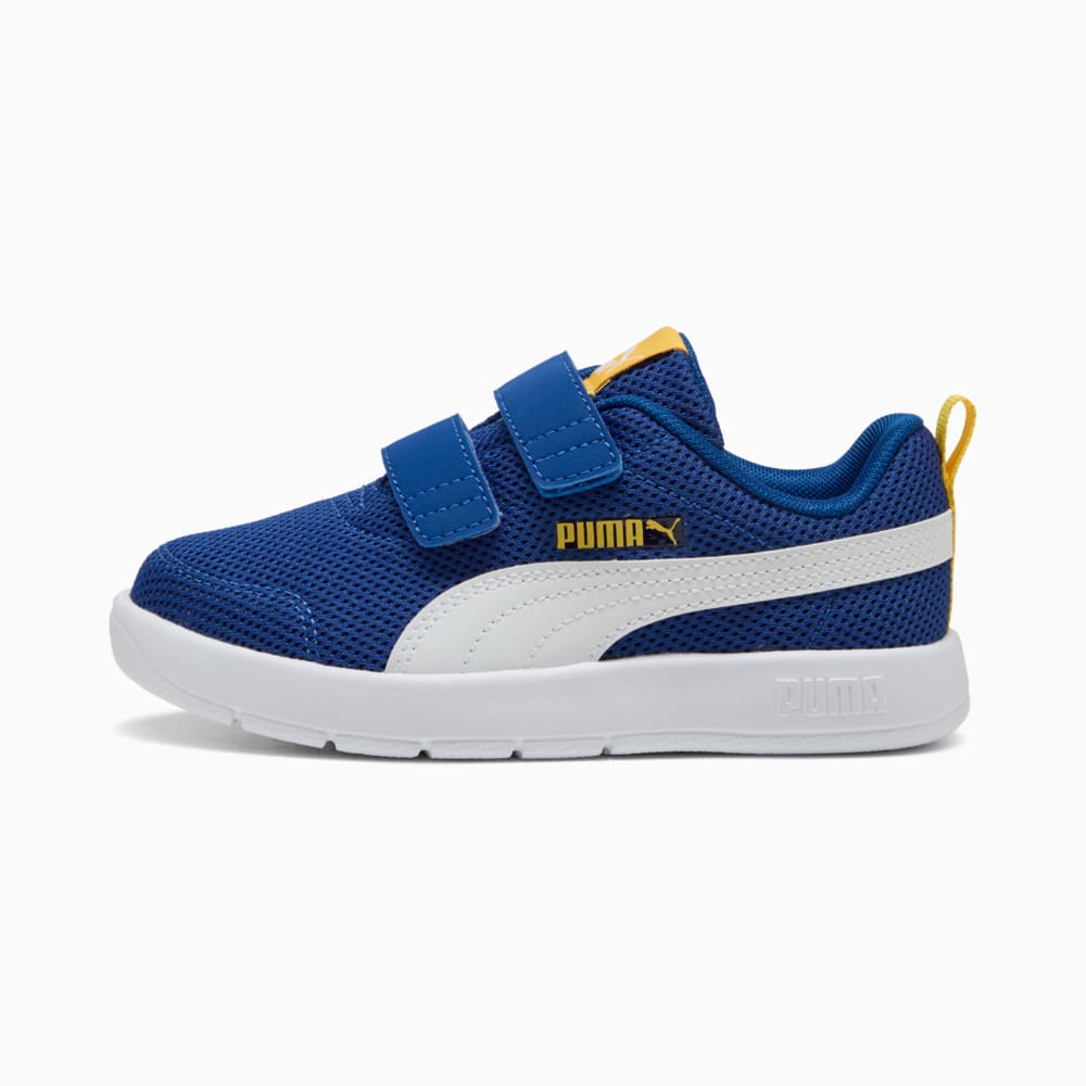 Зображення Puma Дитячі кеди Courtflex V3 Mesh Sneakers Kids #1: Clyde Royal-PUMA White-Sunny Yellow