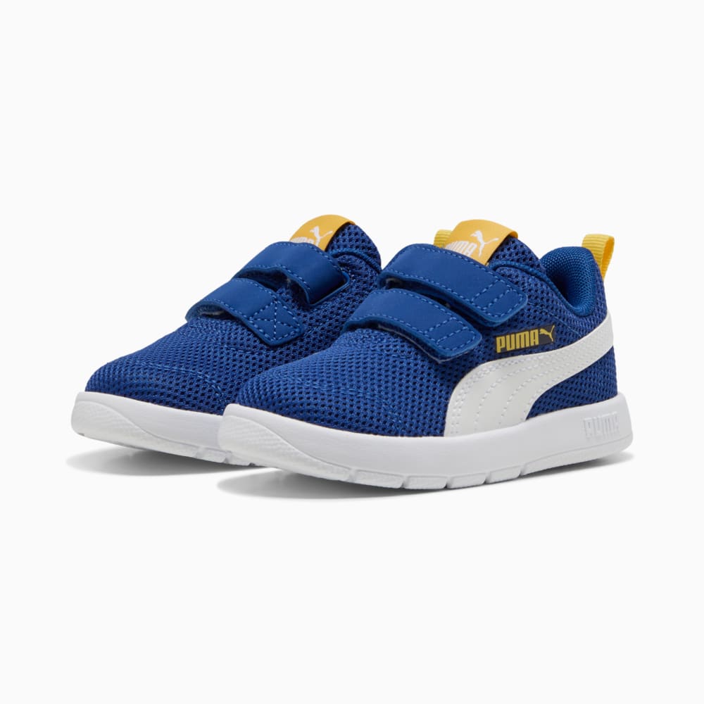 Зображення Puma Дитячі кеди Courtflex V3 Mesh Sneakers Toddlers #2: Clyde Royal-PUMA White-Sunny Yellow