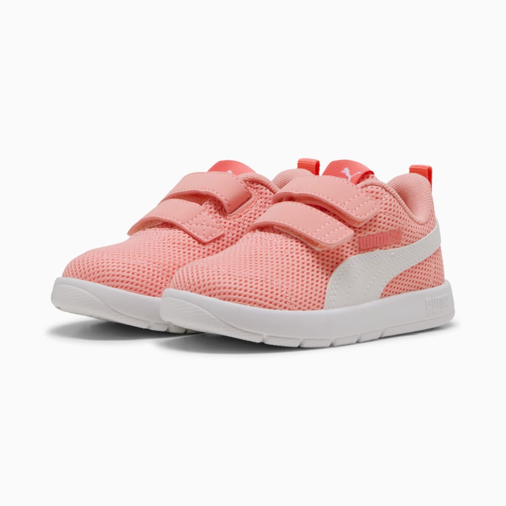 Зображення Puma Дитячі кеди Courtflex V3 Mesh Sneakers Toddlers #2: Pink Fruit-PUMA White-Peach Frost