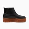 Изображение Puma Ботинки Mayze Wellis Leather Mid Sneakers Women #5: Puma Black