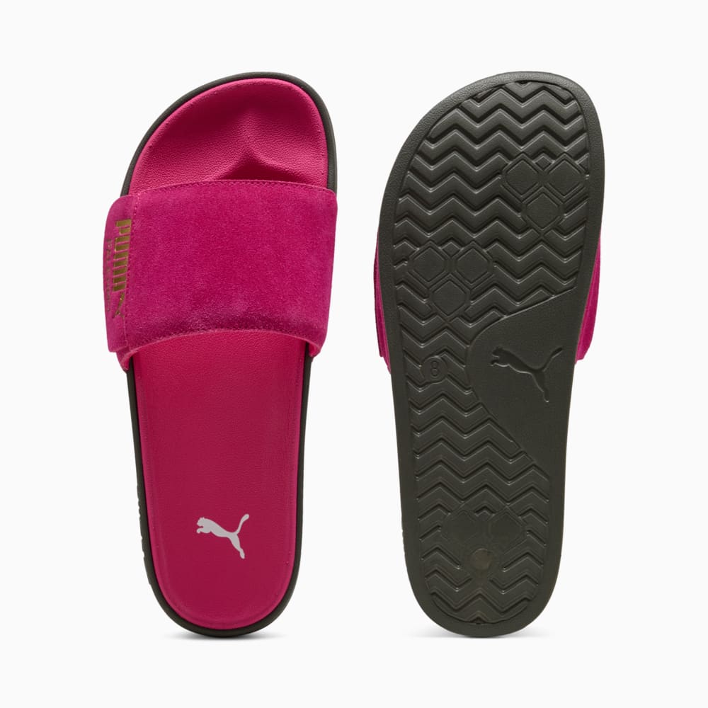 Изображение Puma Шлепанцы Leadcat 2.0 Palermo Foil Slides Unisex #1: PUMA Pink-PUMA Gold-Gum