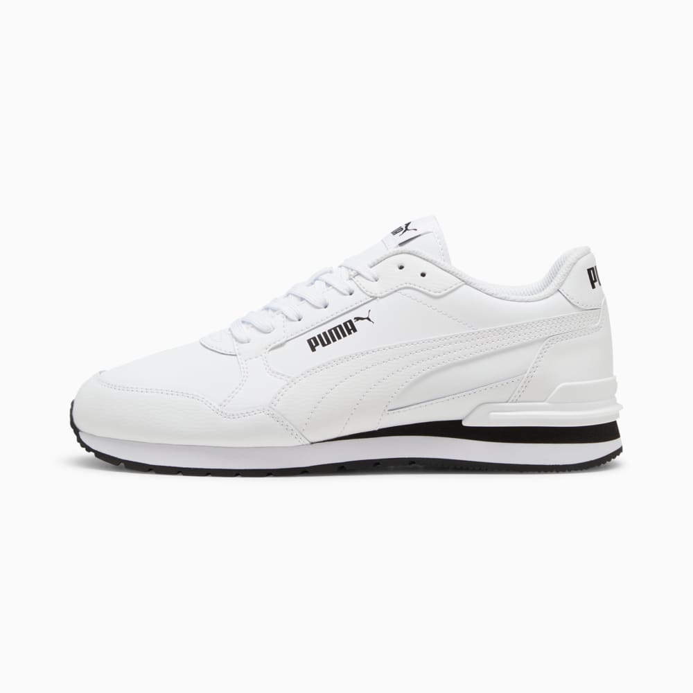 Зображення Puma Кросівки ST Runner v4 Leather Sneakers Unisex #1: Puma White-Puma Black-Puma White