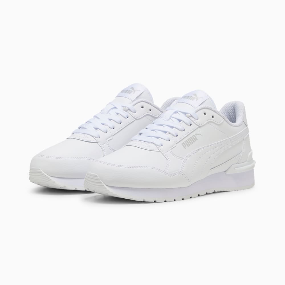 Зображення Puma Кросівки ST Runner v4 Leather Sneakers Youth #2: PUMA White-Cool Light Gray