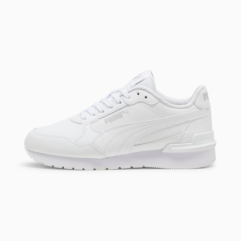 Зображення Puma Кросівки ST Runner v4 Leather Sneakers Youth #1: PUMA White-Cool Light Gray