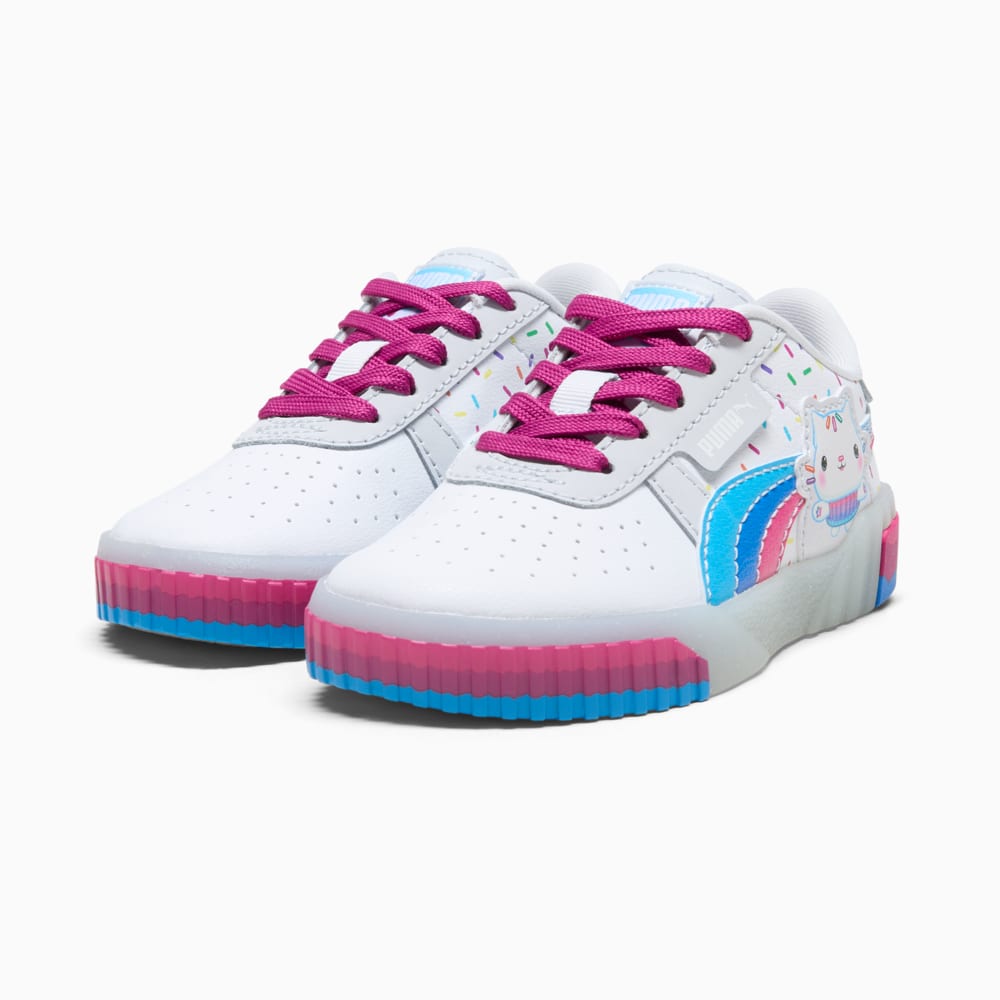 Изображение Puma Детские кеды PUMA x GABBY'S DOLLHOUSE Cali Sneakers Kids #2: PUMA White-Magenta Gleam-Silver Mist