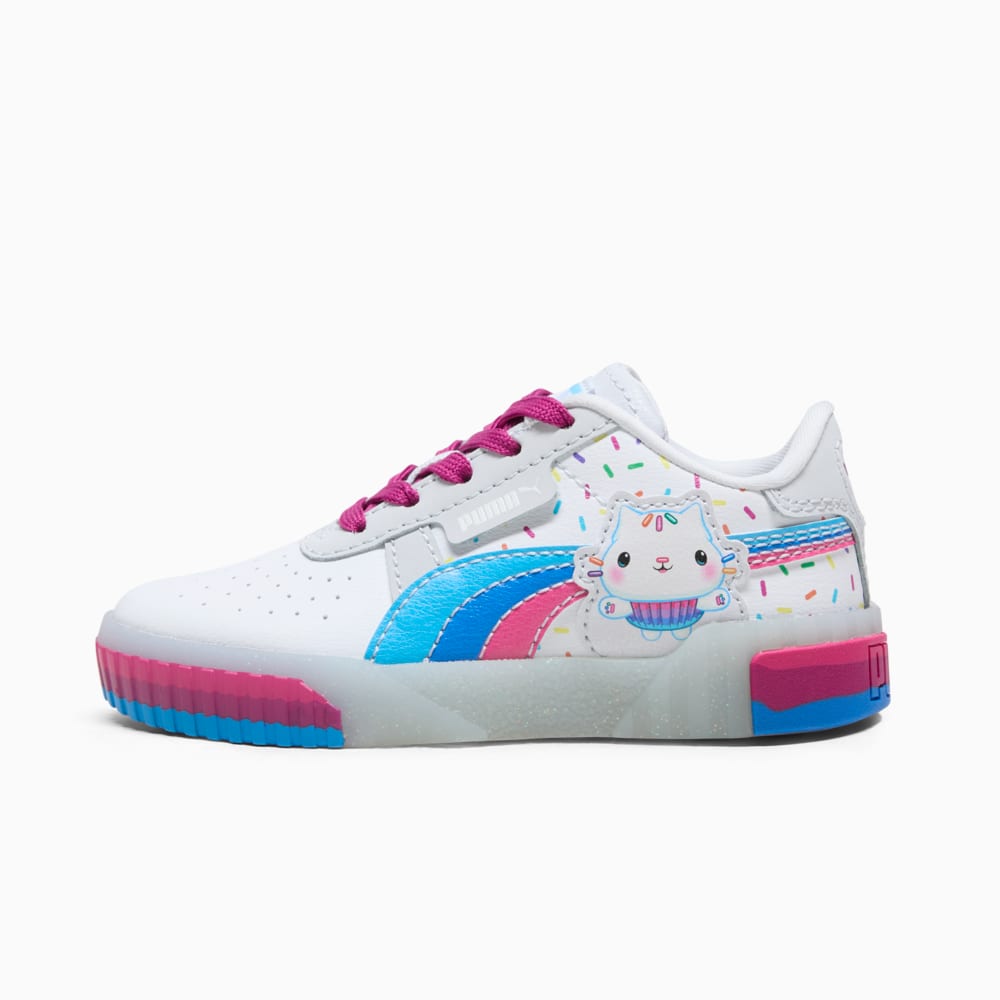 Изображение Puma Детские кеды PUMA x GABBY'S DOLLHOUSE Cali Sneakers Kids #1: PUMA White-Magenta Gleam-Silver Mist