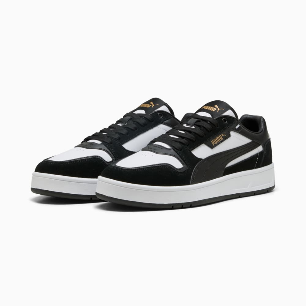 Зображення Puma Кеди Court Classic Suede Sneakers Unisex #2: PUMA White-PUMA Black-PUMA Gold