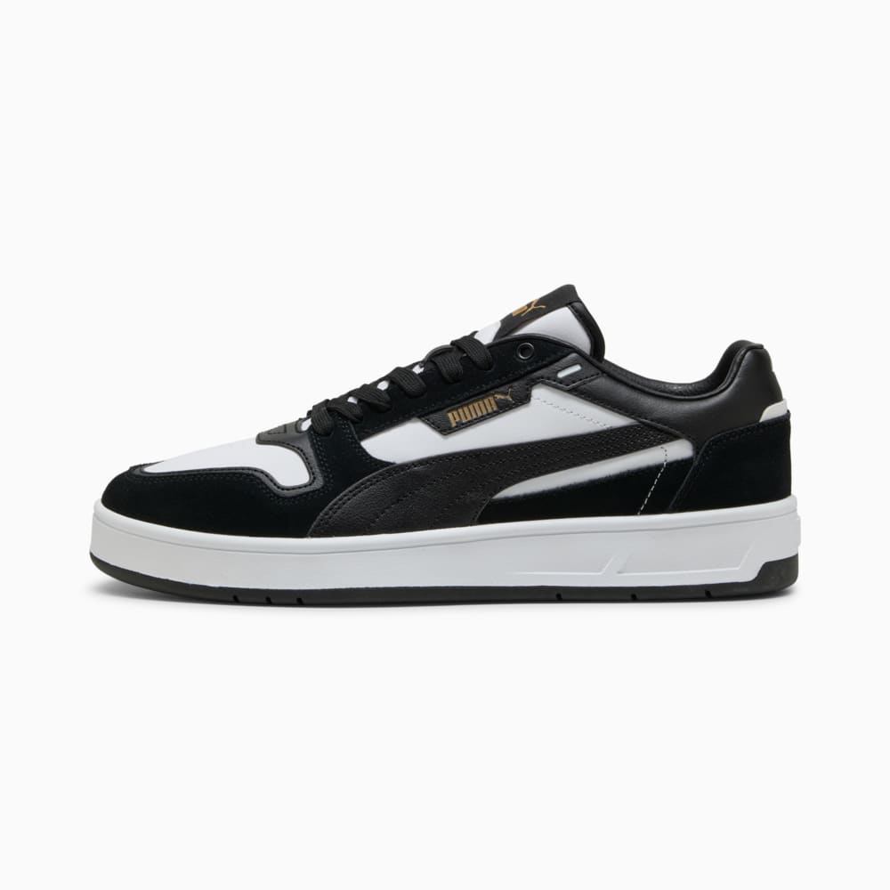 Зображення Puma Кеди Court Classic Suede Sneakers Unisex #1: PUMA White-PUMA Black-PUMA Gold