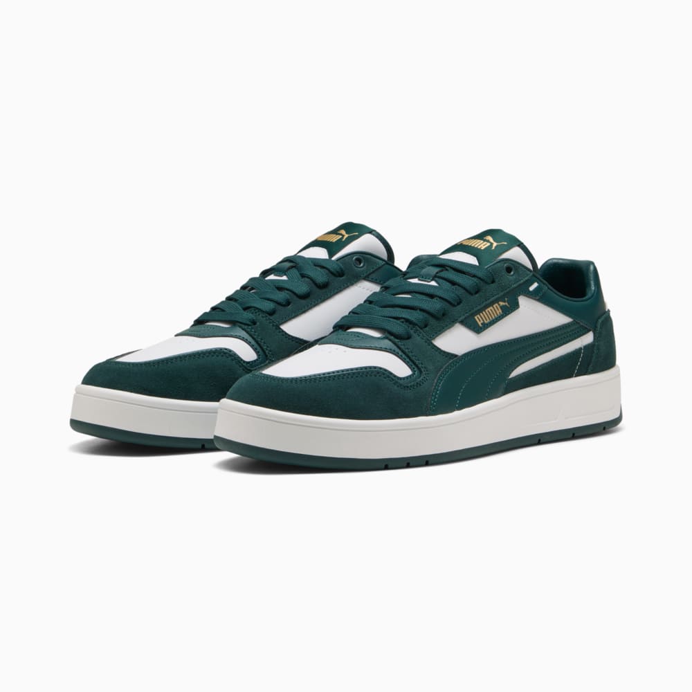 Зображення Puma Кеди Court Classic Suede Sneakers Unisex #2: PUMA White-Green Terrain