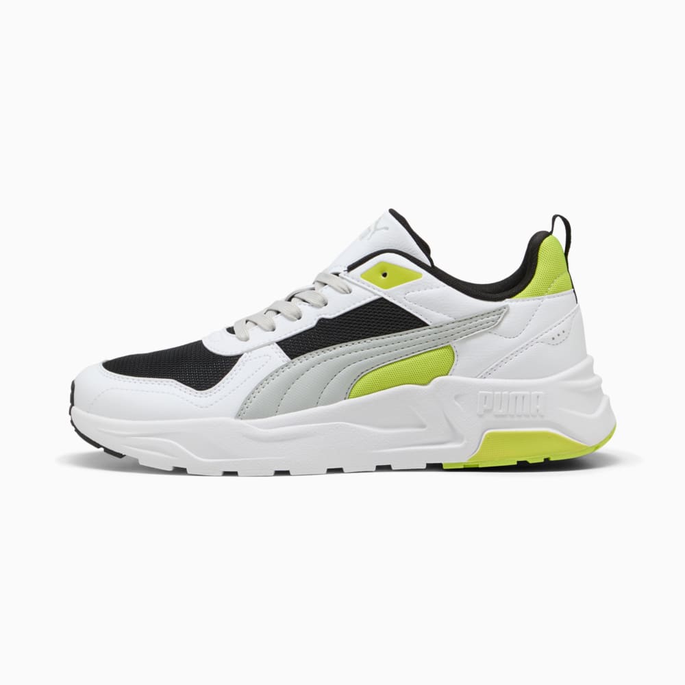 Изображение Puma Кроссовки Trinity 2 Sneakers Unisex #1: PUMA Black-PUMA White-Cool Light Gray-Lime Smash