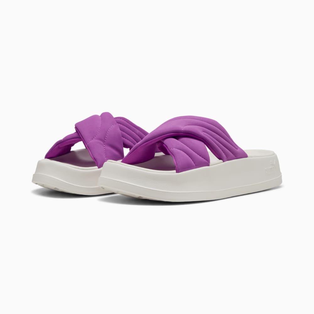 Изображение Puma Шлепанцы Leadcat Platform Sandals Women #2: Wild Berry-Warm White