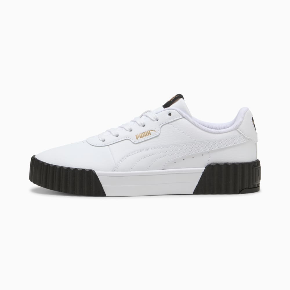 Зображення Puma Кеди Carina 3.0 Sneakers Women #1: PUMA White-PUMA Gold-PUMA Black