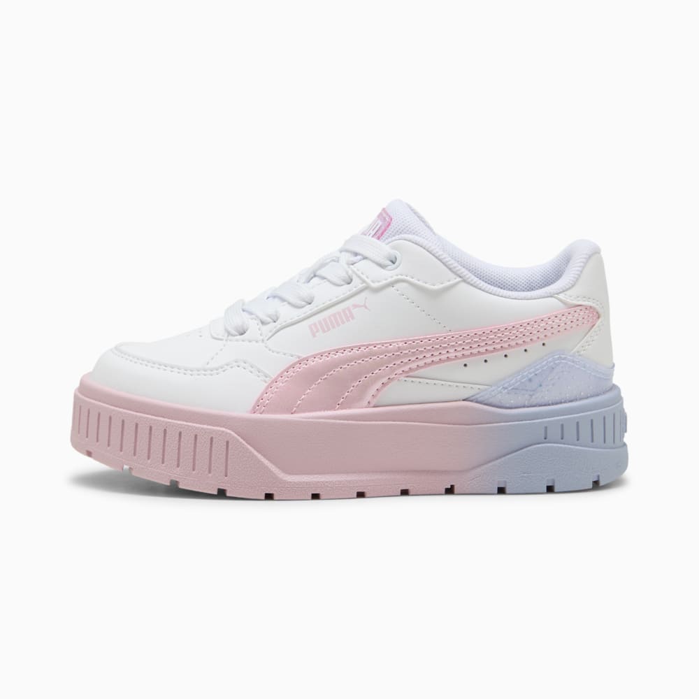 Изображение Puma Детские кеды Karmen II Idol Blurry Dreams Sneakers Kids #1: PUMA White-Rose Mauve-Cool Weather