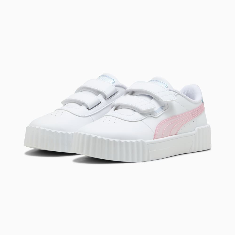 Изображение Puma Детские кеды Carina 3.0 Blurry Dreams Sneakers Kids #2: PUMA White-Rose Mauve-Cool Weather