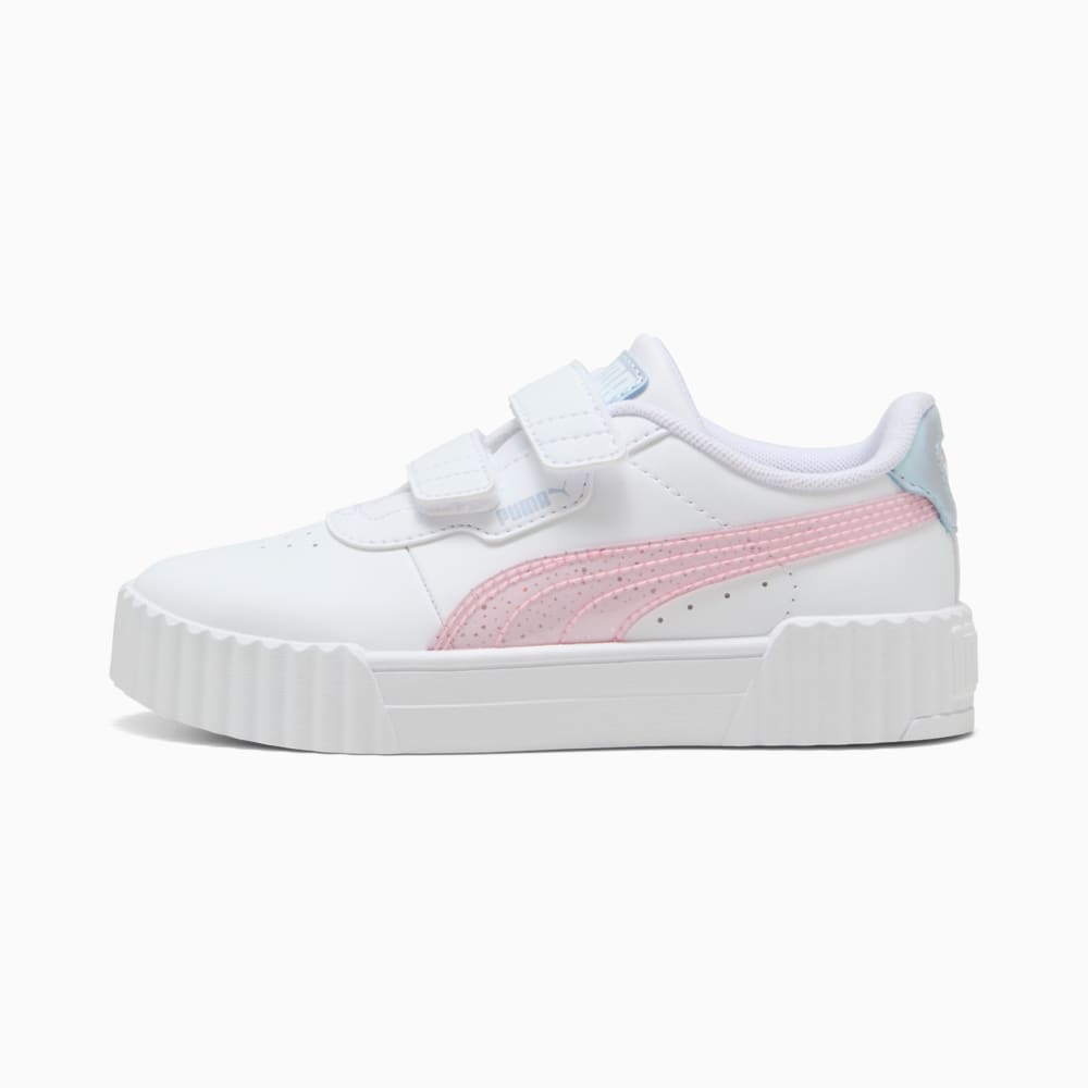 Изображение Puma Детские кеды Carina 3.0 Blurry Dreams Sneakers Kids #1: PUMA White-Rose Mauve-Cool Weather