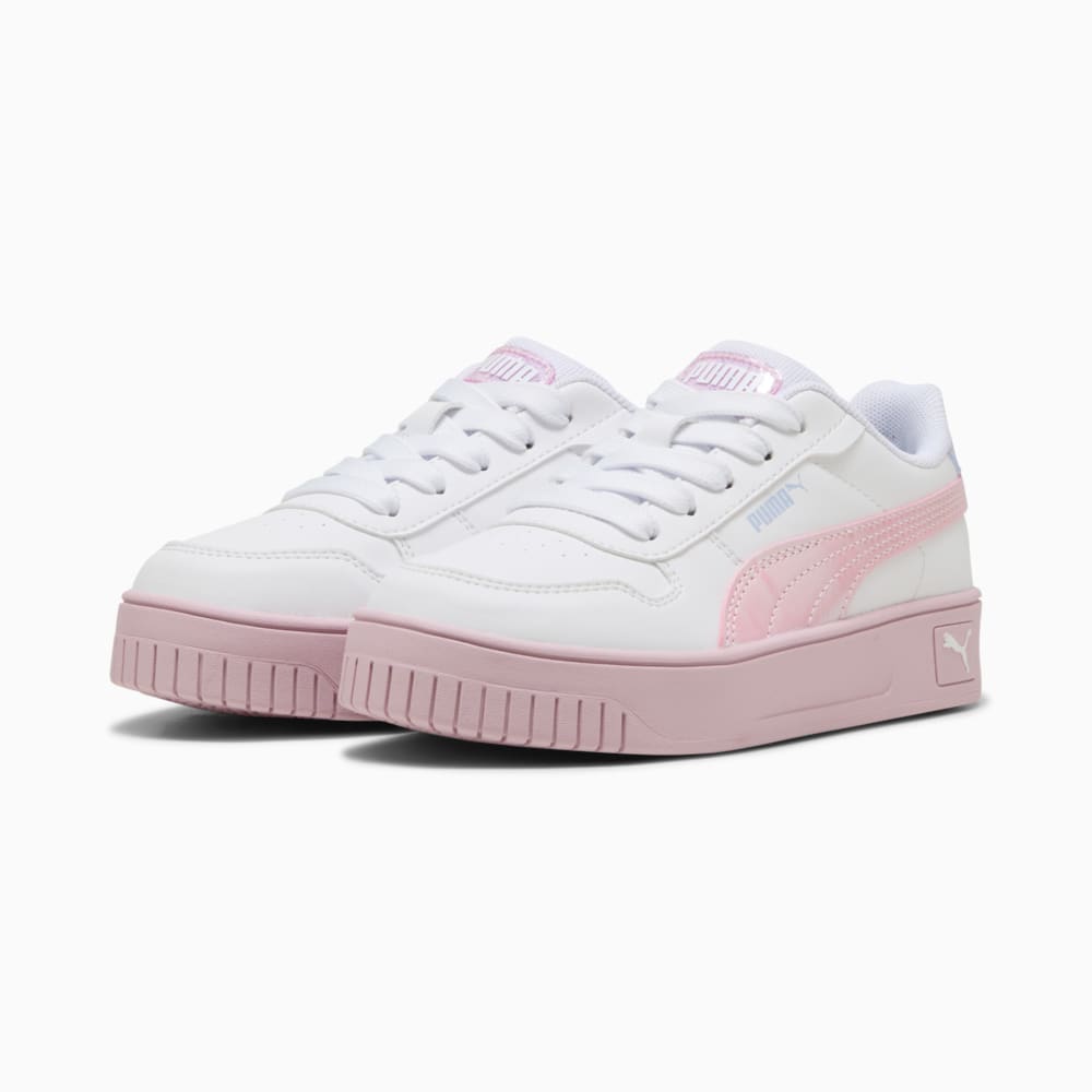 Изображение Puma Детские кеды Carina Street Blurry Dreams Sneakers Kids #2: PUMA White-Rose Mauve-Cool Weather