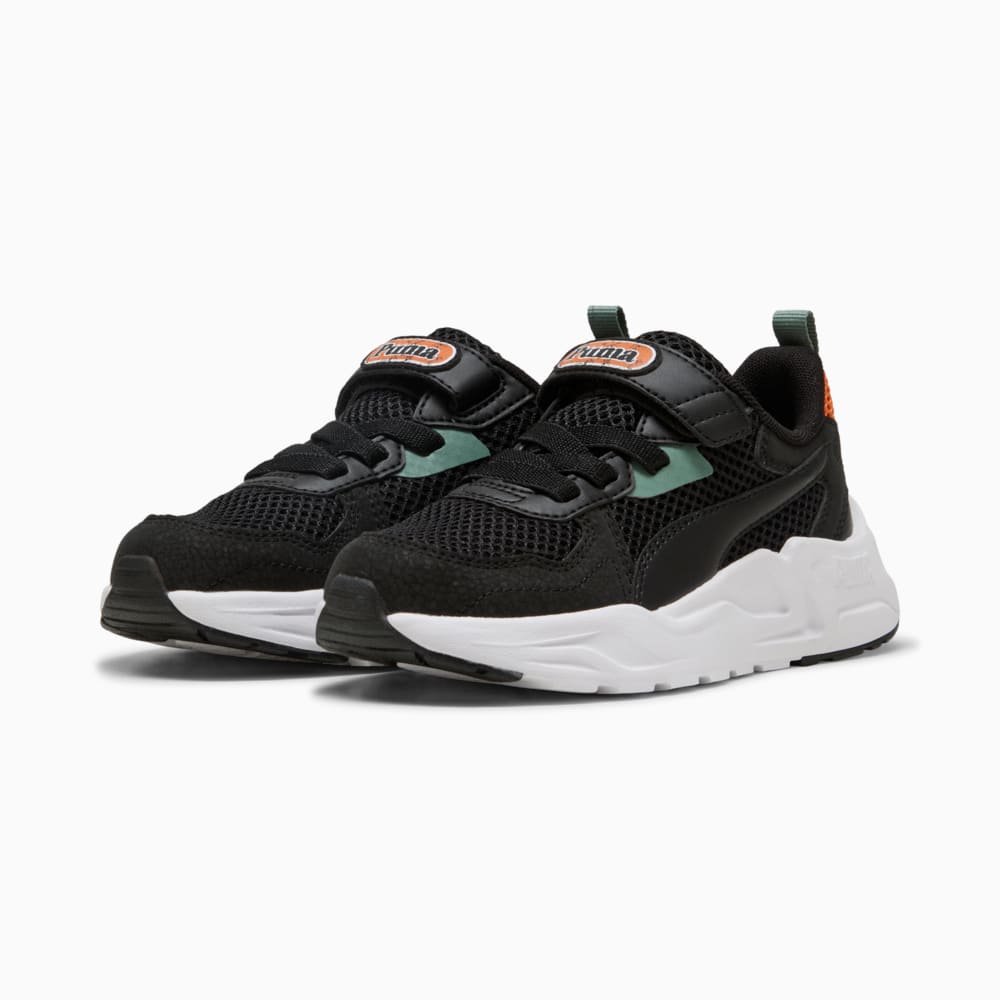 Изображение Puma Детские кроссовки Trinity Lite Mid 90s Sneakers Kids #2: PUMA Black-Green Moon-Maple Syrup