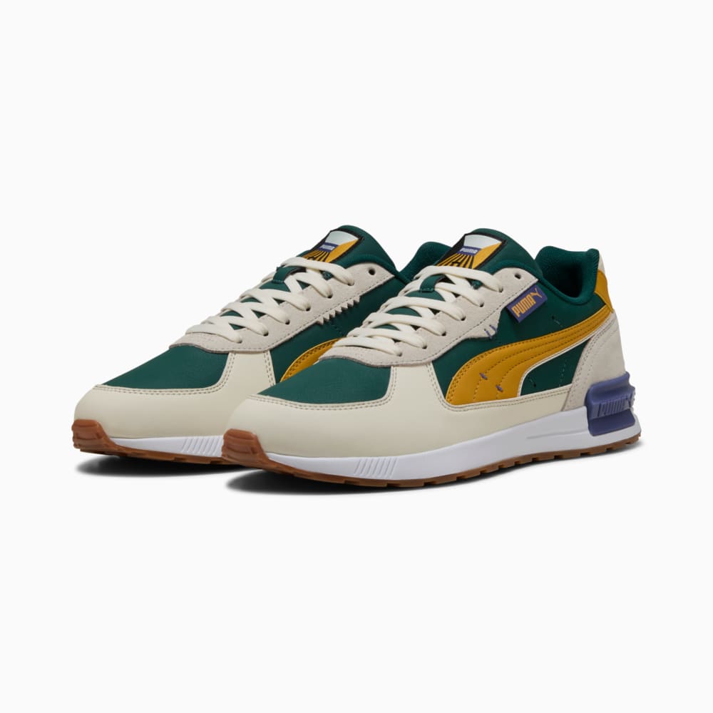 Изображение Puma Кроссовки Graviton Greenside Sneakers Unisex #2: Dark Myrtle-Archive Gold-Warm White