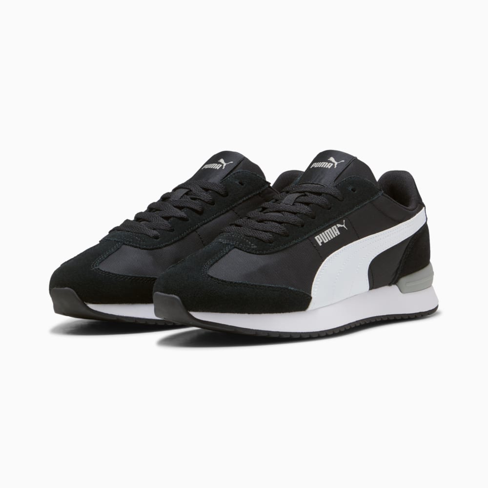 Изображение Puma Кроссовки R78 Wind MU Sneakers Unisex #2: PUMA Black-PUMA White-Flat Light Gray