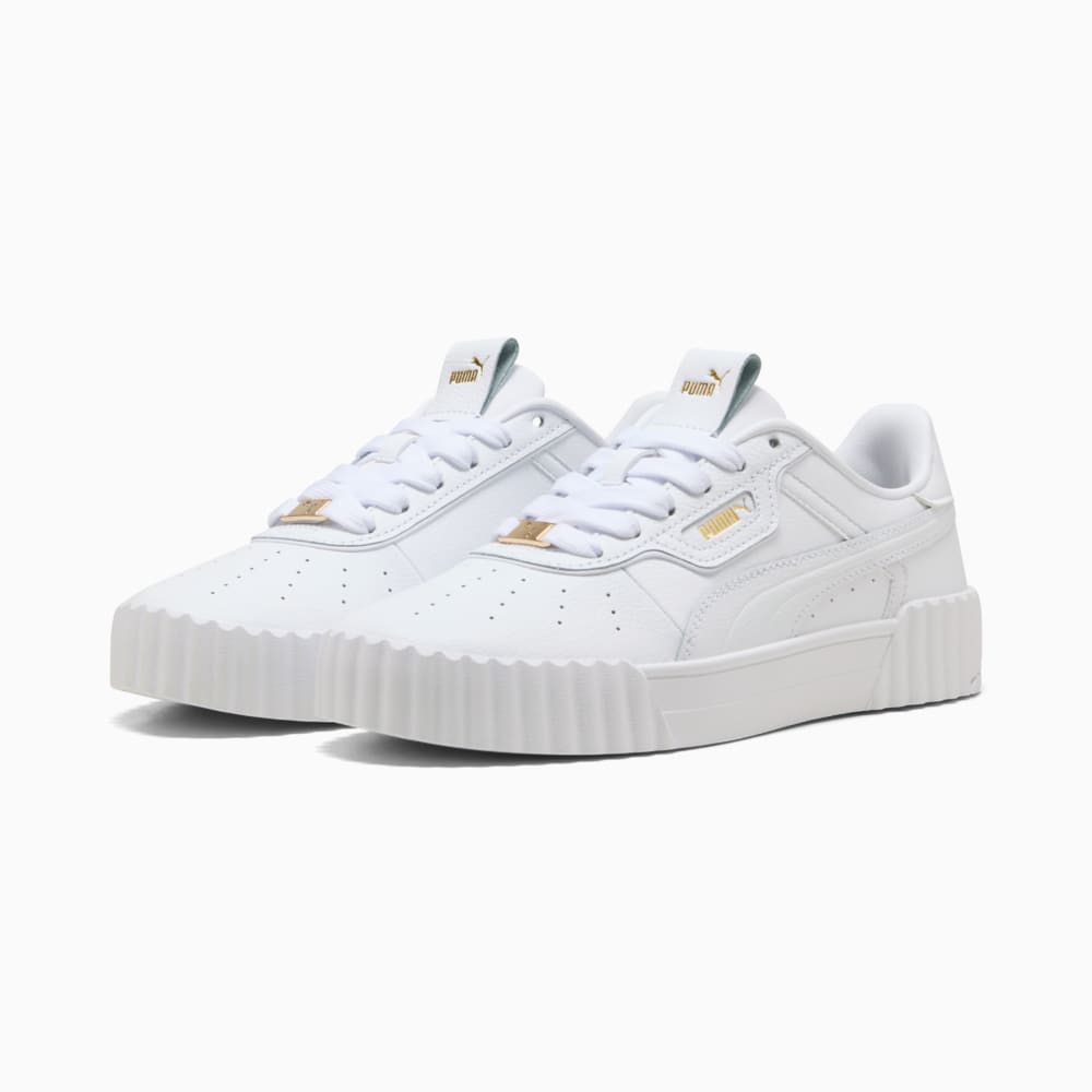 Зображення Puma Кросівки Carina 3.0 Luxe Sneakers Women #2: PUMA White-PUMA Gold