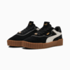 Зображення Puma Кеди Carina 3.0 Luxe Suede Sneakers Women #2: PUMA Black-Warm White-PUMA Gold