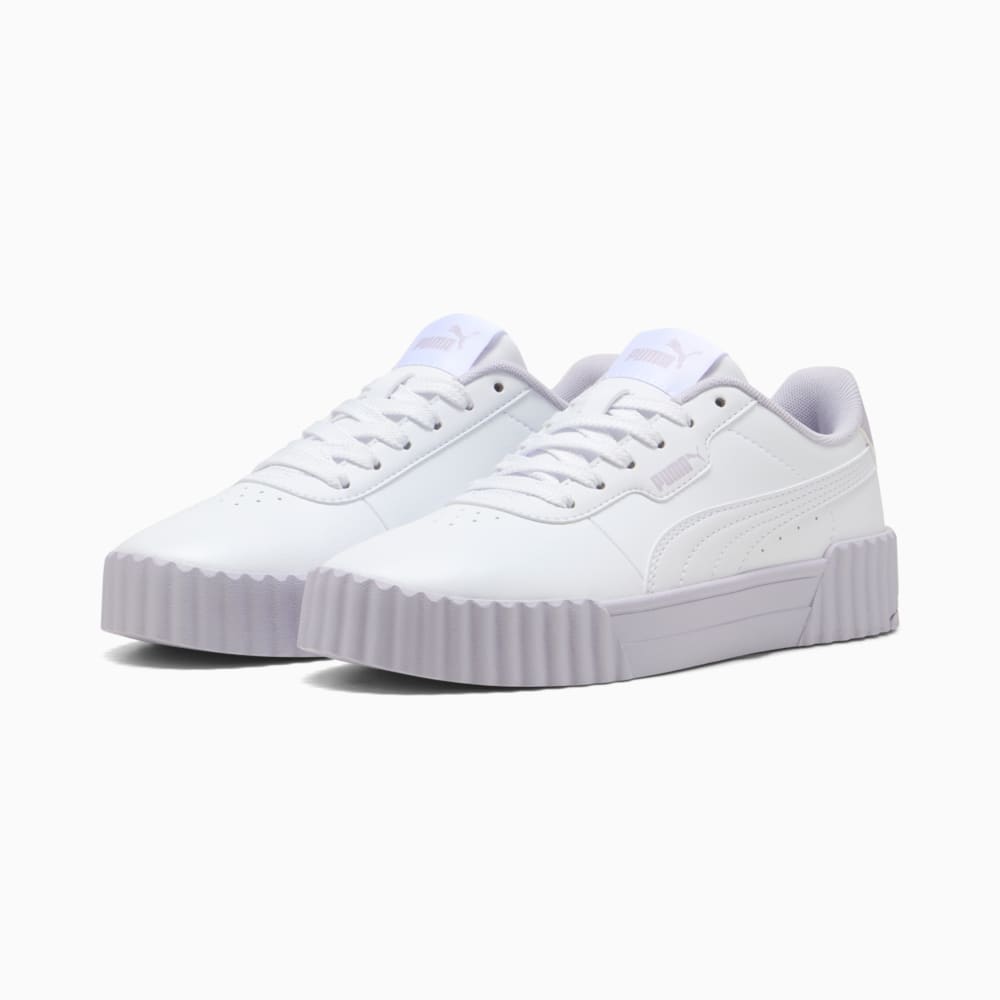 Зображення Puma Дитячі кеди Carina 3.0 Cutie Sneakers Youth #2: PUMA White-Lilac Crush