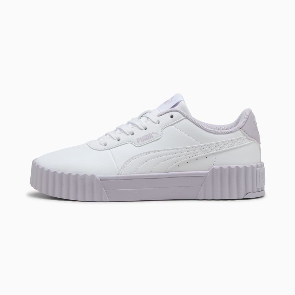 Зображення Puma Дитячі кеди Carina 3.0 Cutie Sneakers Youth #1: PUMA White-Lilac Crush