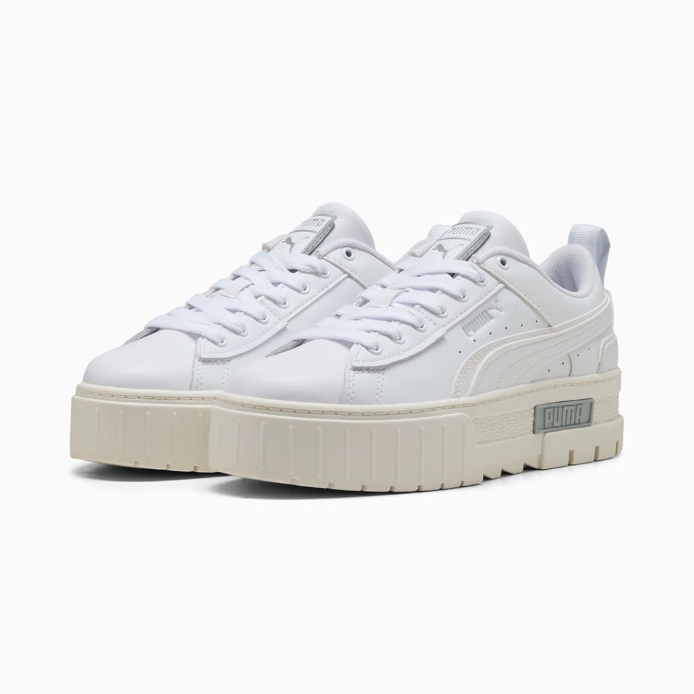 Изображение Puma Кеды Mayze UT Reflect Sneakers Women #2: Puma White-Puma White-Puma Silver