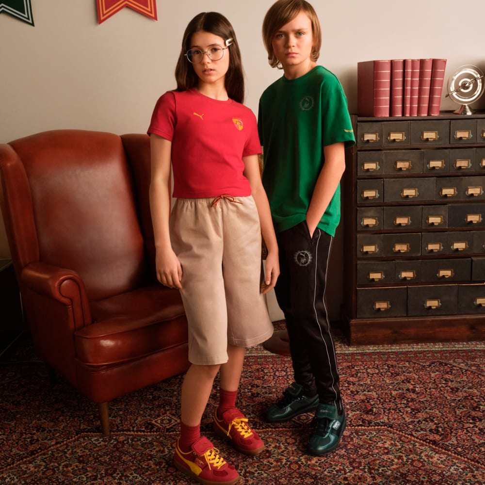 Зображення Puma Кеди PUMA HOOPS x HARRY POTTER™ Palermo Sneakers Youth #2: Dark Crimson-Yellow Sizzle