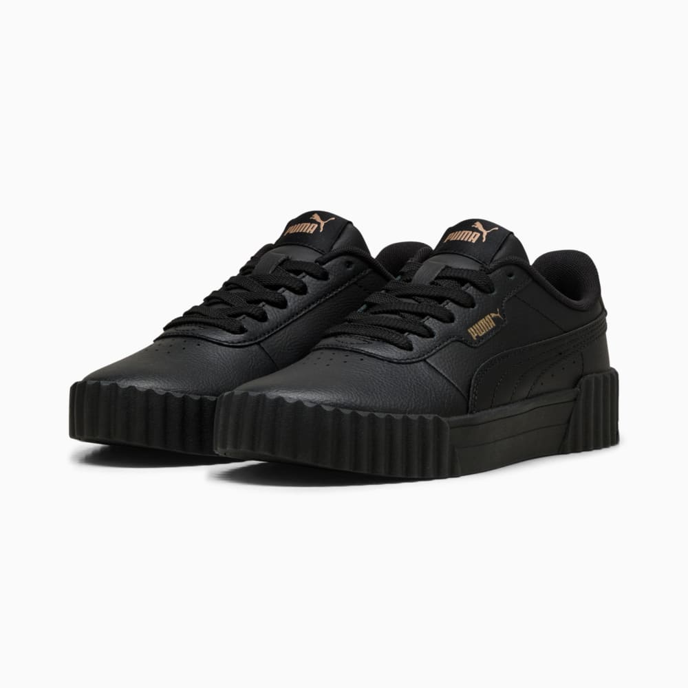 Изображение Puma Кеды Carina 3.0 Sneakers Youth #2: PUMA Black-PUMA Gold