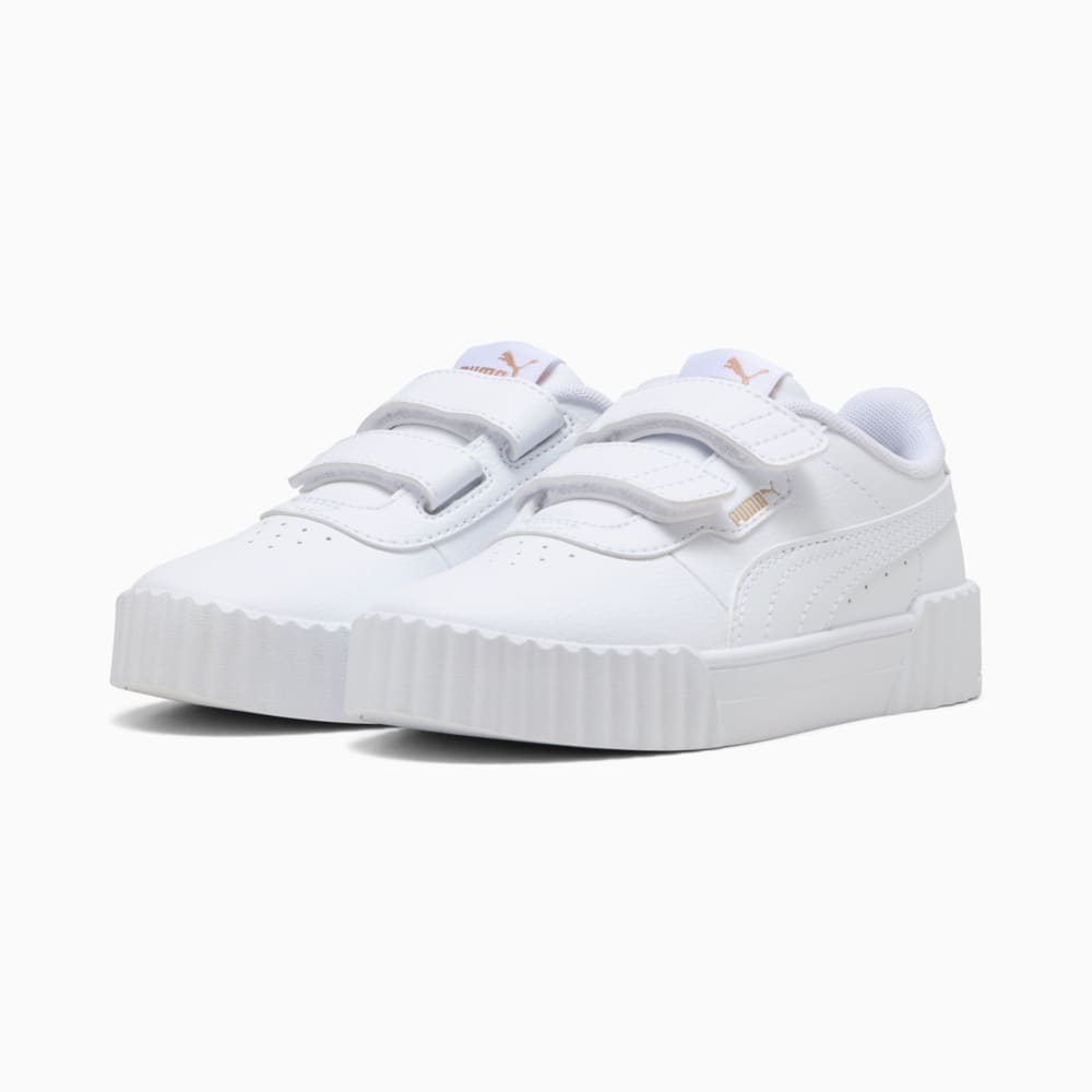 Зображення Puma Дитячі кеди Carina 3.0 Sneakers Kids #2: PUMA White-PUMA Gold