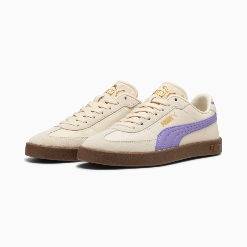 Изображение Puma Кеды Club II Era Sneakers Youth #2: Lavender Alert-Alpine Snow-PUMA Gold