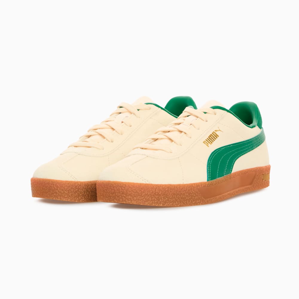Изображение Puma Кеды PUMA Club Suede Leather Sneakers Unisex #2: Alpine Snow-Vine-PUMA Gold