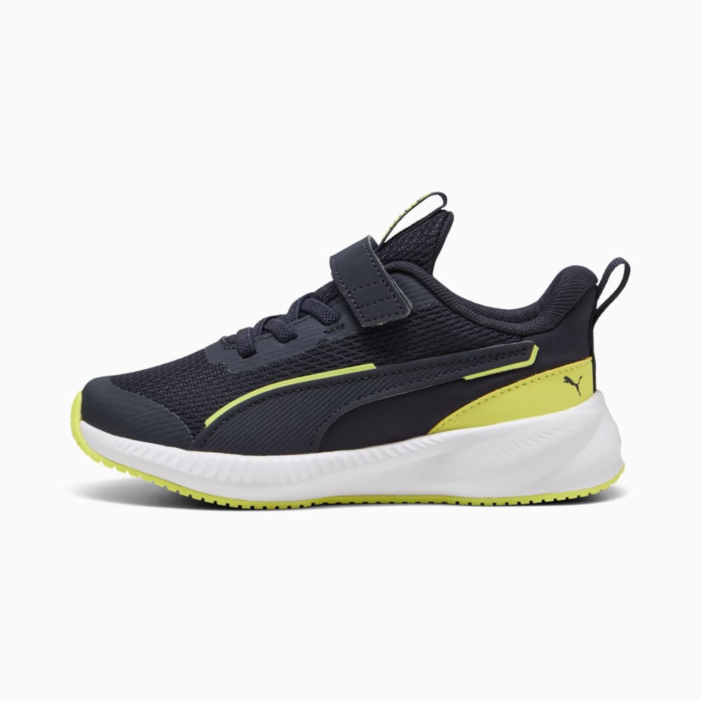 Изображение Puma Детские кроссовки Flyer 3 Running Shoes Kids #1: New Navy-Lemon Sherbert-PUMA White
