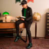 Изображение Puma Кеды PUMA HOOPS x HARRY POTTER™ Palermo 2 Sneakers Youth #2: Dark Myrtle-PUMA Black