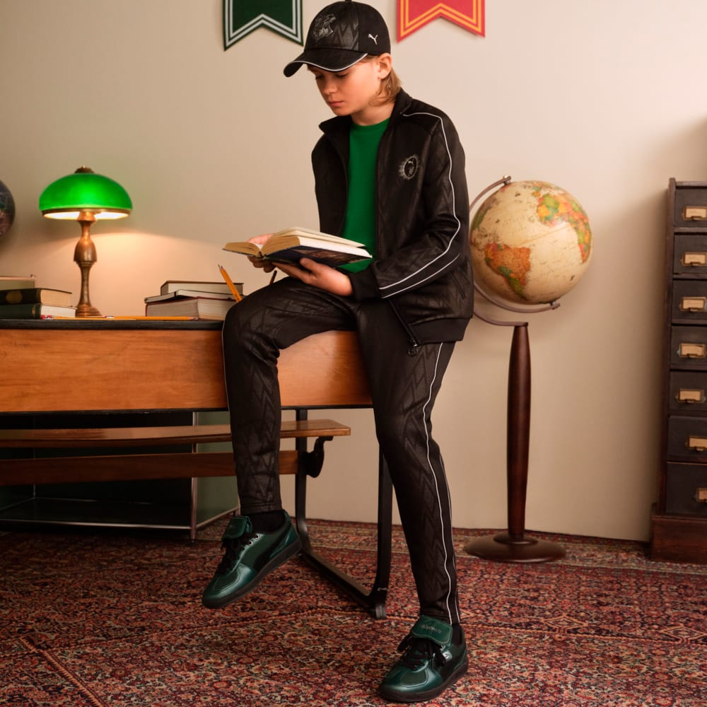 Изображение Puma Кеды PUMA HOOPS x HARRY POTTER™ Palermo 2 Sneakers Youth #2: Dark Myrtle-PUMA Black