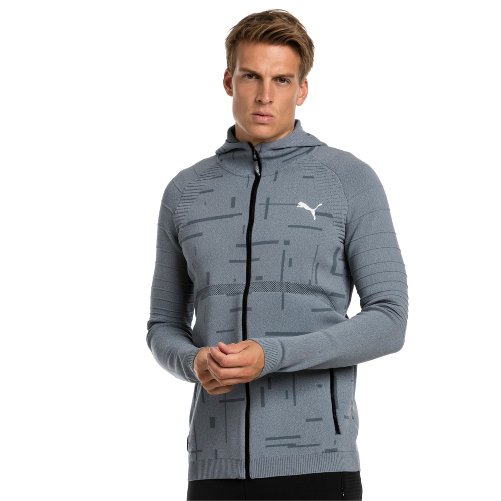 N.R.G. evoKNIT FZ Hoodie Medium Gray Heather Puma 517845 03