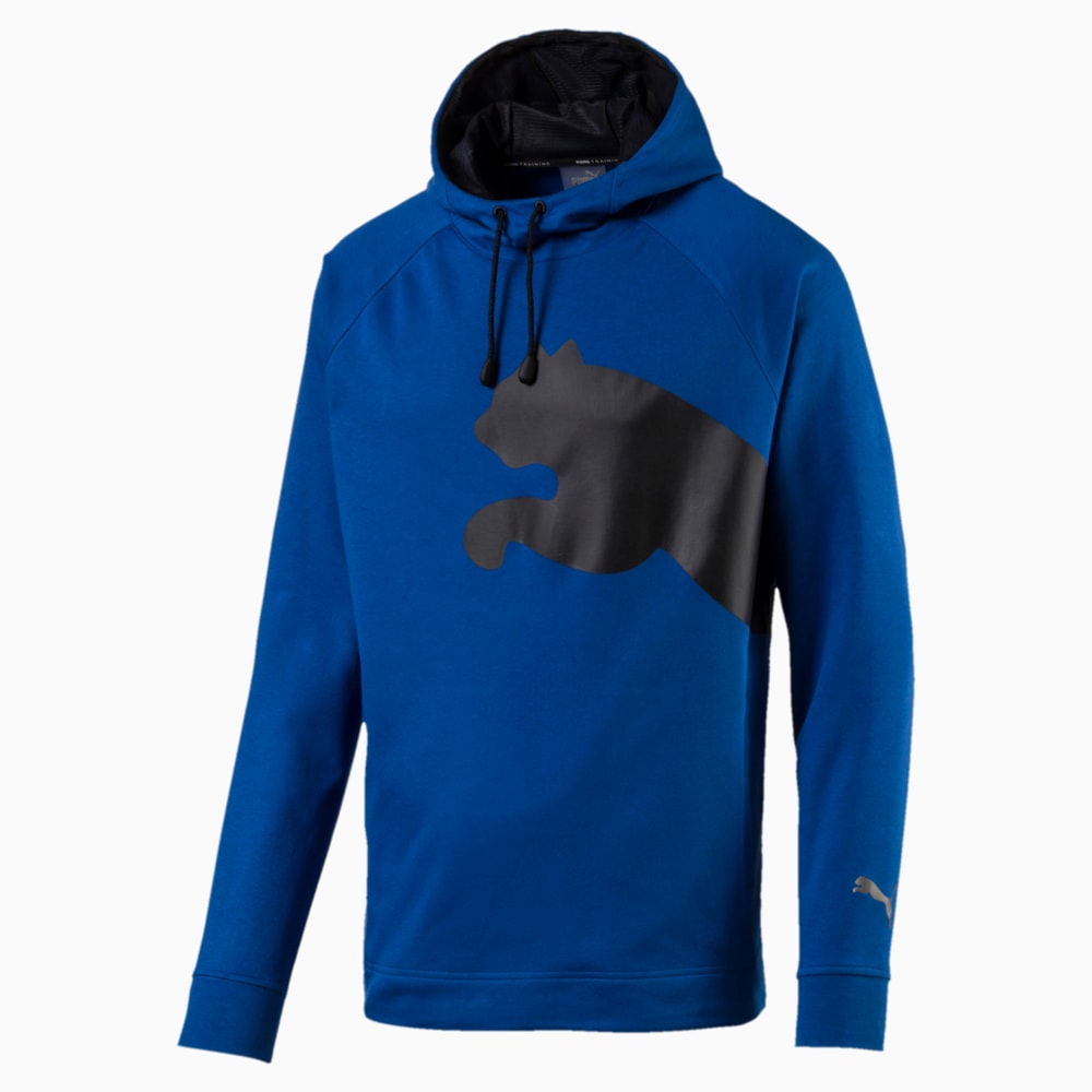 PUMA Cat Sweat Hoodie Galaxy Blue Puma Black Puma 518451 03