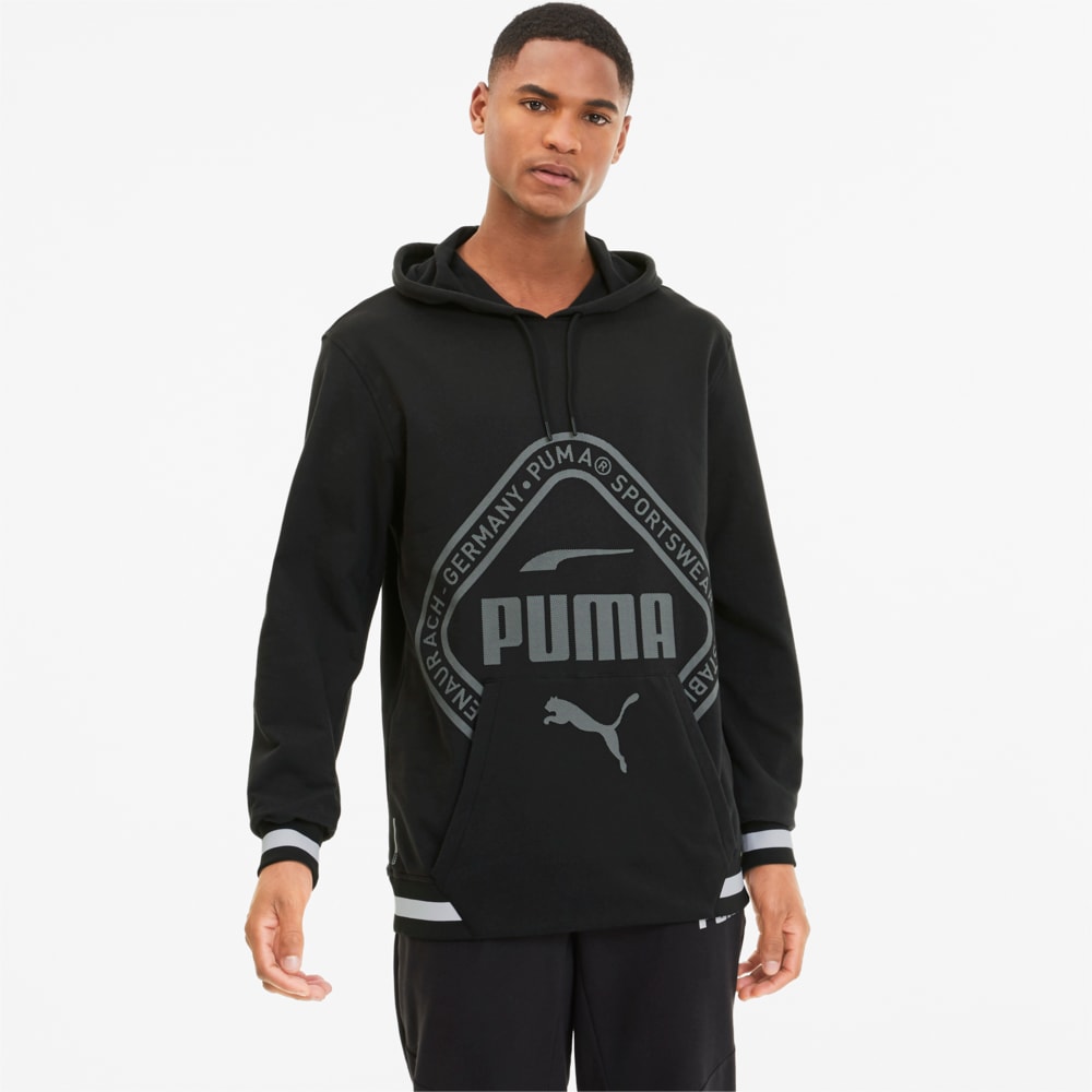 Зображення Puma Толстовка Collective Warm up Hoodie #1: Puma Black-tonal print