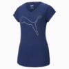 Изображение Puma Футболка Favourite Heather Cat Women's Training Tee #4: Elektro Blue Heather-Cat outline