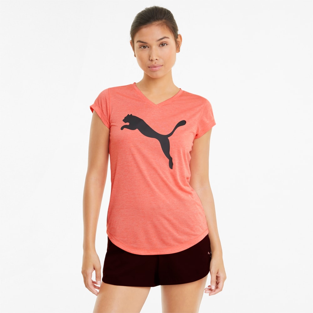 Зображення Puma Футболка Favourite Heather Cat Women's Training Tee #1: Georgia Peach Heather